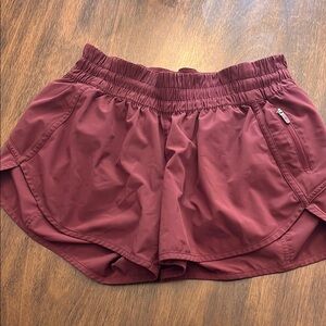 Lululemon Women's Burgundy Maroon Athletic Shorts